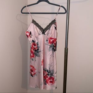 NWT Satin and Lace Pink Night Slip